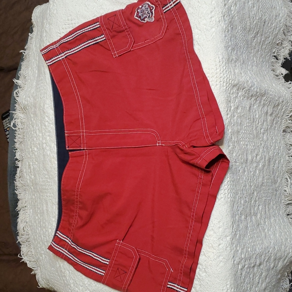 Red Boardshorts; Sz 11